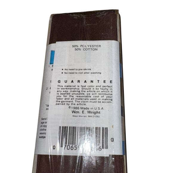 Wrights PC13 Mocha Double Fold Quilt Binding 3yds 50/50 Blend Set of 4 USA - Picture 5 of 5